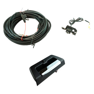 TRQ® - Chrome & Black Park Assist Camera with Tailgate Handle