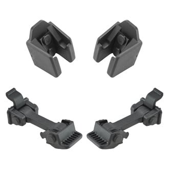 TRQ® - Driver and Passenger Side Hood Latch and Catch Bracket Set