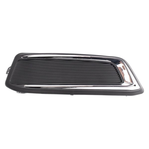 TRQ® - Chrome and Black Passenger Side Fog Light Cover