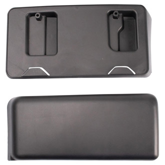 TRQ® - Black Front License Plate Bracket