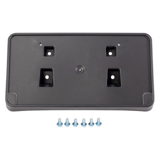 TRQ® - Black Front License Plate Bracket