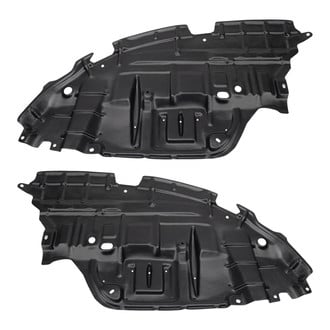 TRQ® - Front Driver and Passenger Side Engine Splash Shield