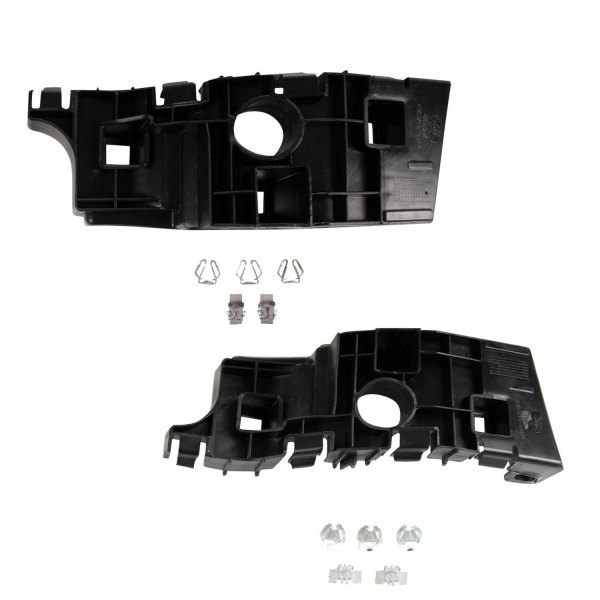 TRQ® - Front Driver and Passenger Side Bumper Cover Retainer Brackets