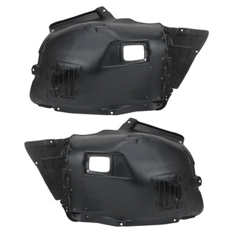 TRQ® - Front Driver and Passenger Side Fender Liner Set Front Section