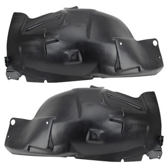 TRQ® - Front Driver and Passenger Side Fender Liner Set Front Section