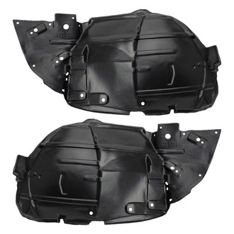 TRQ® - Front Driver and Passenger Side Fender Liner Set Front Section
