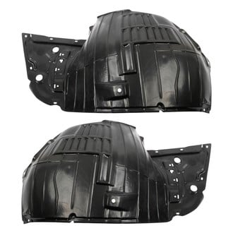 TRQ® - Front Driver and Passenger Side Fender Liner Set Front Section