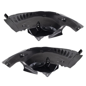 TRQ® - Front Driver and Passenger Side Fender Liner Set Front Section