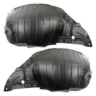 TRQ® - Front Driver and Passenger Side Fender Liner Set Front Section
