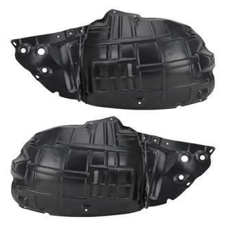 TRQ® - Front Driver and Passenger Side Fender Liner Set Front Section