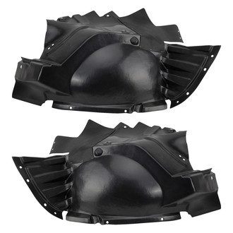 TRQ® - Front Driver and Passenger Side Fender Liner Set Front Section