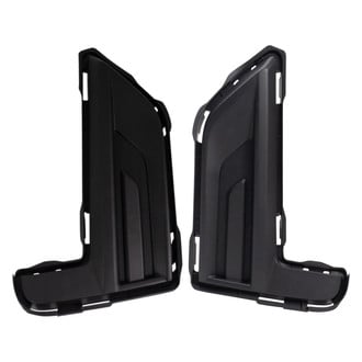 TRQ® - Black Front Driver and Passenger Side Fog Light Cover