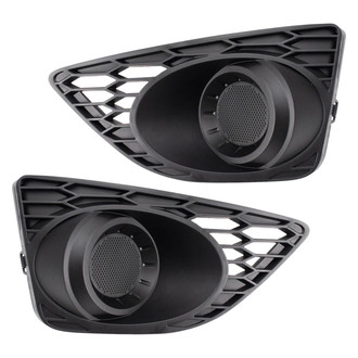 TRQ® - Front Driver and Passenger Side Fog Light Cover