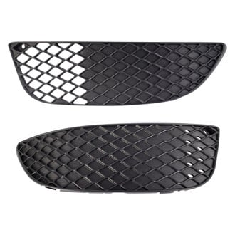 TRQ® - Black Front Driver and Passenger Side Fog Light Cover