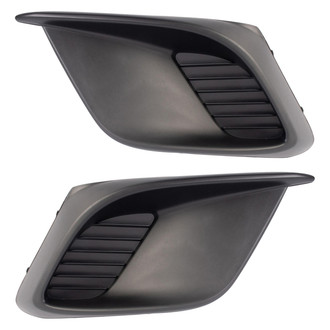 TRQ® - Front Driver and Passenger Side Fog Light Cover