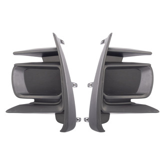 TRQ® - Front Driver and Passenger Side Fog Light Cover