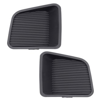 TRQ® - Black Front Driver and Passenger Side Fog Light Cover