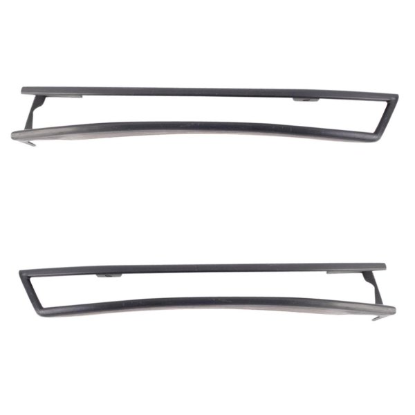 TRQ® - Front Driver and Passenger Side Outer Bumper Molding Set