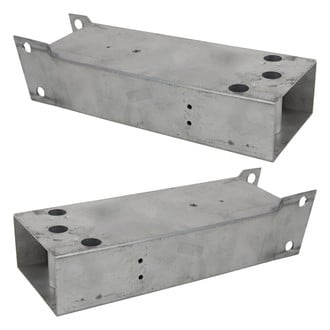 TRQ® - Front Driver and Passenger Side Bumper Mounting Brackets