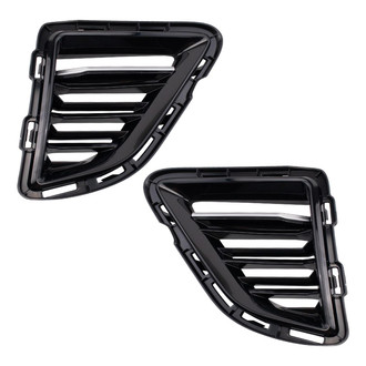 TRQ® - Front Outer Driver and Passenger Side Fog Light Covers