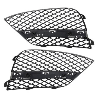TRQ® - Front Outer Driver and Passenger Side Fog Light Cover Set