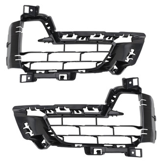 TRQ® - Front Driver and Passenger Side Fog Light Cover Set