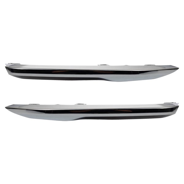 TRQ® - Front Driver and Passenger Side Bumper Cover Molding Set