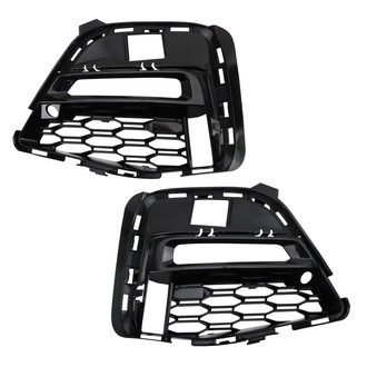 TRQ® - Front Outer Driver and Passenger Side Fog Light Bezel Set