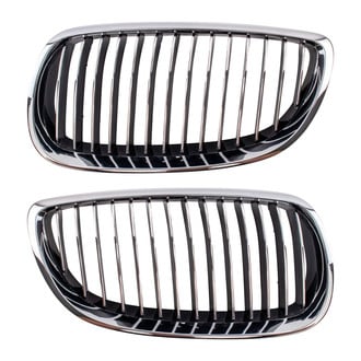 TRQ® - Upper Driver and Passenger Side Grille Set