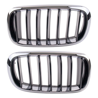 TRQ® BDA13895 - Upper Driver and Passenger Side Grille Set