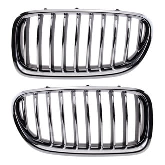 TRQ® - Upper Driver and Passenger Side Grille Set