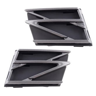 TRQ® - Front Driver and Passenger Side Tow Hook Cover Set