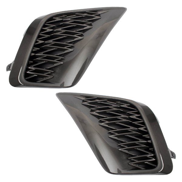 TRQ® - Front Driver and Passenger Side Outer Fog Light Covers