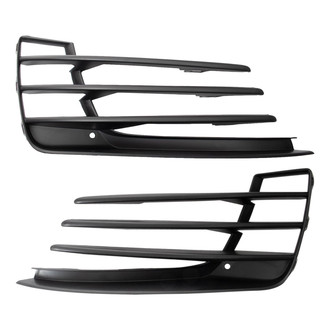 TRQ® - Front Outer Driver and Passenger Side Fog Light Cover Set