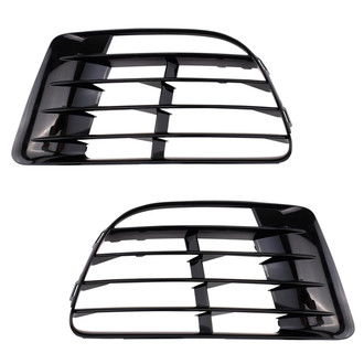 TRQ® - Front Outer Driver and Passenger Side Fog Light Cover Set