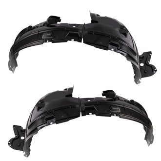 TRQ® - Front Driver and Passenger Side Fender Liner Set