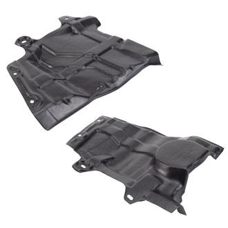 TRQ® - Driver and Passenger Side Engine Splash Shield