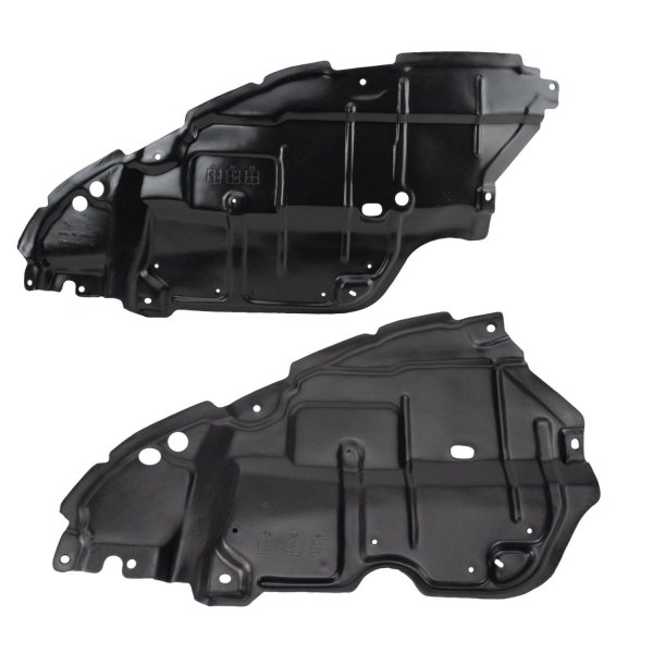 TRQ® - Driver and Passenger Side Engine Splash Shield Set