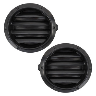 TRQ® - Front Driver and Passenger Side Fog Light Covers