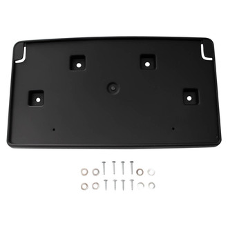 TRQ® - Black Front License Plate Bracket