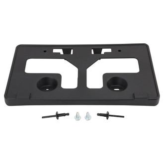 TRQ® - Black Front License Plate Bracket