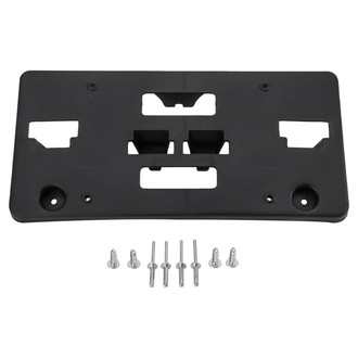 TRQ® - Black Front License Plate Bracket