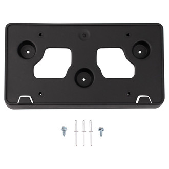 TRQ® - Black Front License Plate Bracket