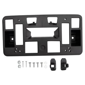 TRQ® - Black Front License Plate Bracket