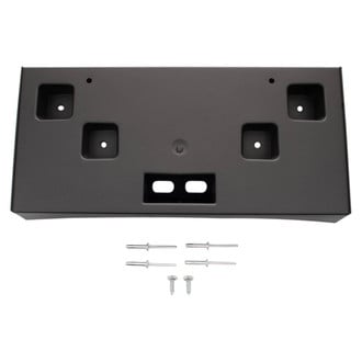 TRQ® - Black Front License Plate Bracket