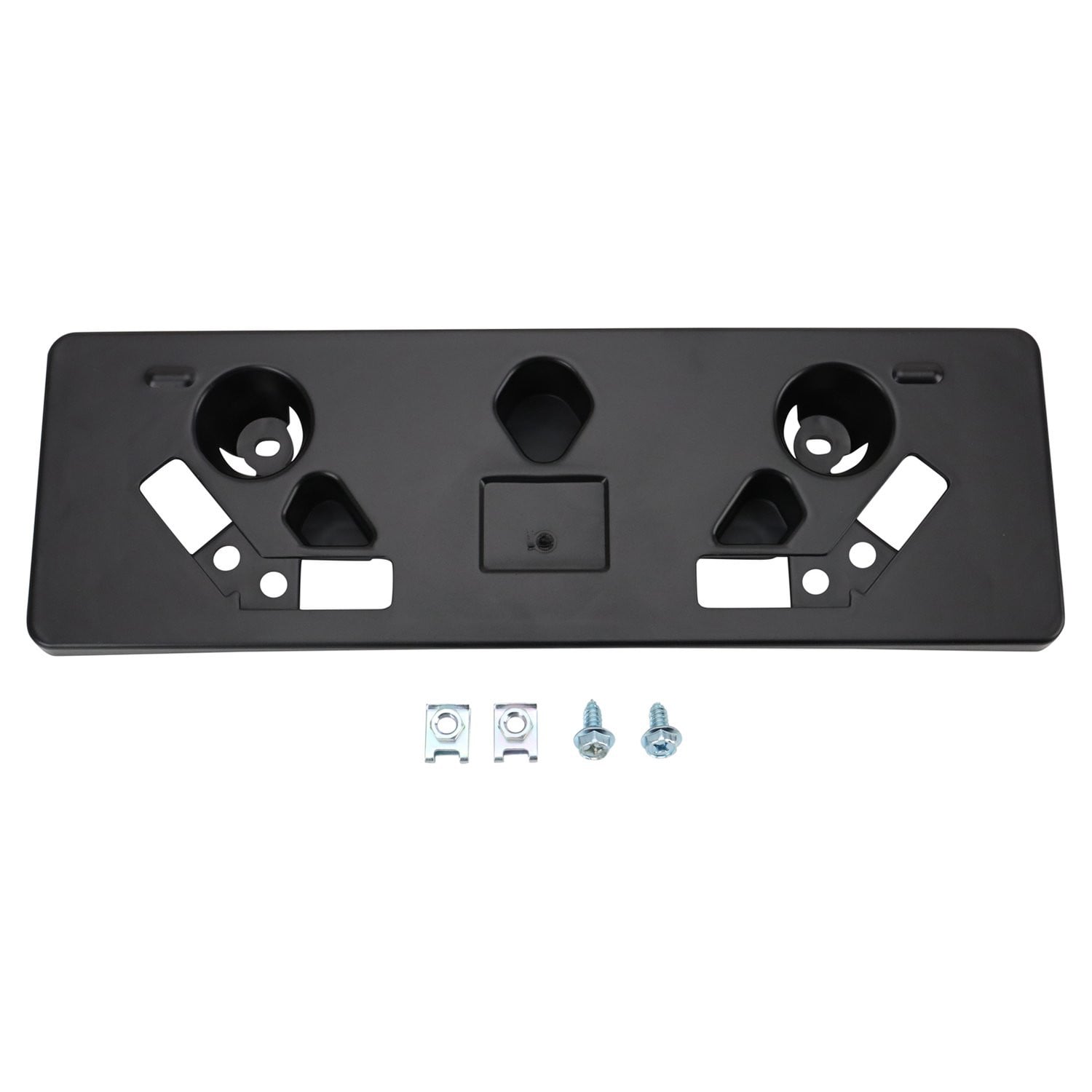 TRQ® BDA19032 - Black Front License Plate Bracket