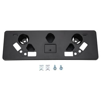 TRQ® - Black Front License Plate Bracket