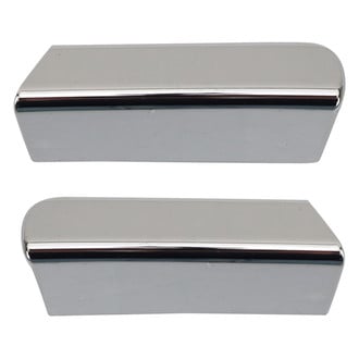 TRQ® - Front Driver and Passenger Side Bumper Grille Molding Set