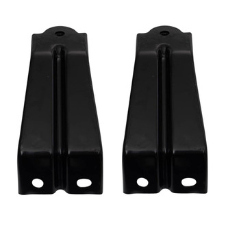 TRQ® - Front Driver and Passenger Side Bumper Reinforcement Retainer Bracket Set