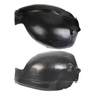 TRQ® - Front Rearward Driver and Passenger Side Fender Liner Rear Section Set